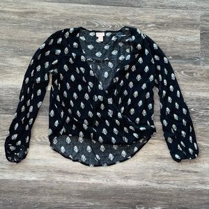 Long Sleeve Boho Top